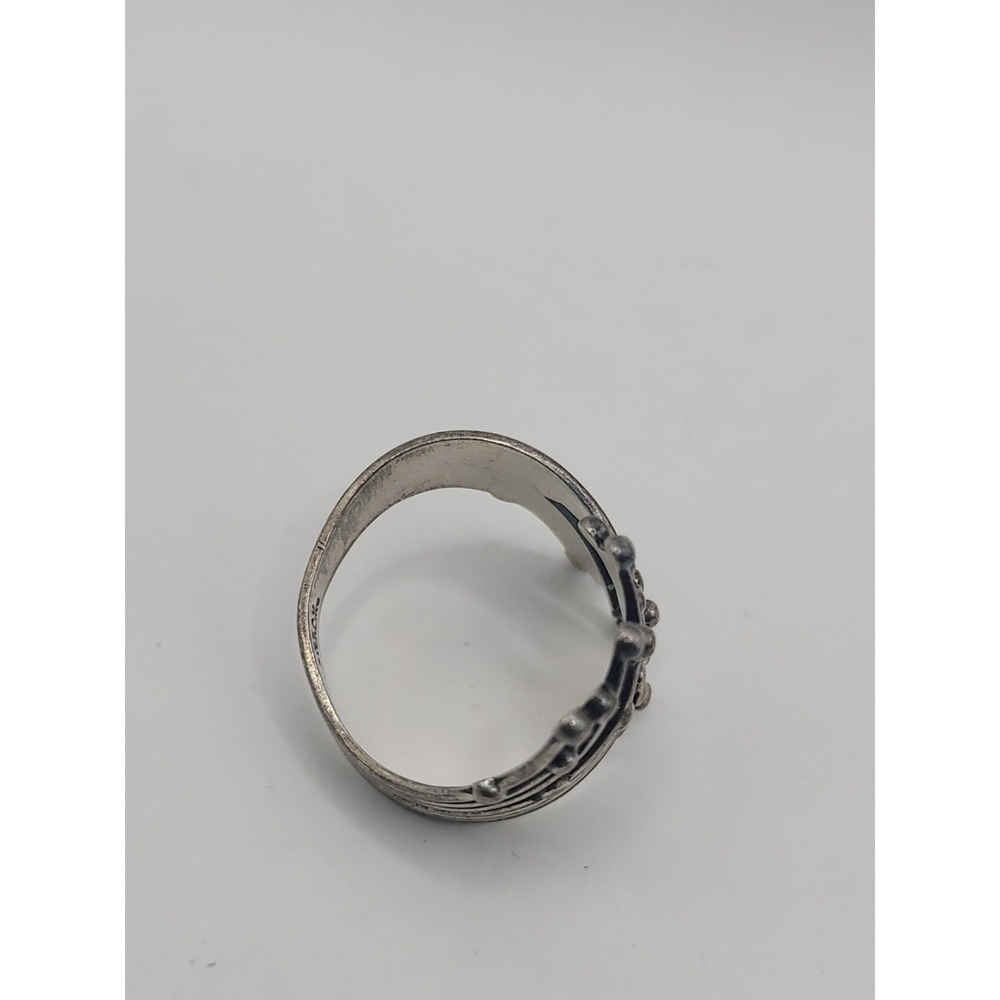 925 Sterling Silver Modernist Spray Burst Wrap Statement Ring Size 9 - Picture 8 of 10